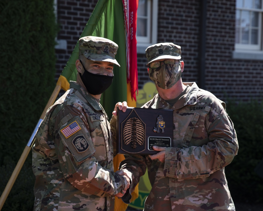 42nd MP Bde. celebrates milestones as they bid farewell to a member of the protector family