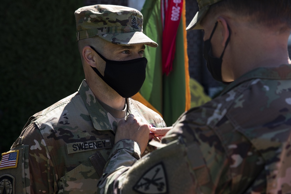 42nd MP Bde. celebrates milestones as they bid farewell to a member of the protector family