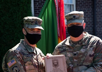 42nd MP Bde. celebrates milestones as they bid farewell to a member of the protector family