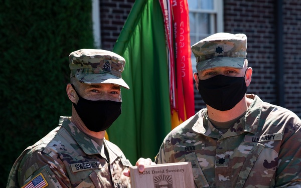 42nd MP Bde. celebrates milestones as they bid farewell to a member of the protector family