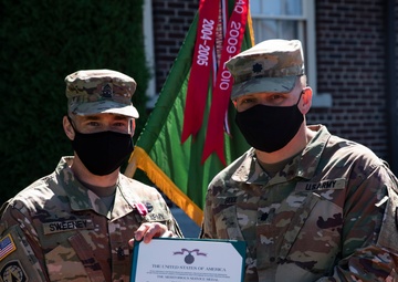 42nd MP Bde. celebrates milestones as they bid farewell to a member of the protector family