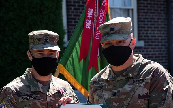 42nd MP Bde. celebrates milestones as they bid farewell to a member of the protector family