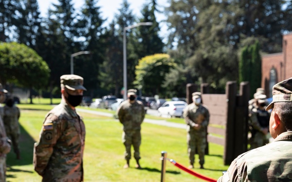 42nd MP Bde. celebrates milestones as they bid farewell to a member of the protector family
