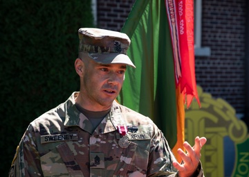 42nd MP Bde. celebrates milestones as they bid farewell to a member of the protector family