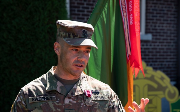 42nd MP Bde. celebrates milestones as they bid farewell to a member of the protector family