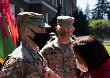 42nd MP Bde. celebrates milestones as they bid farewell to a member of the protector family