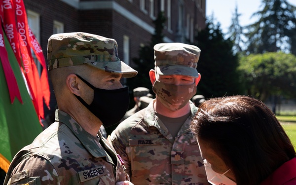 42nd MP Bde. celebrates milestones as they bid farewell to a member of the protector family