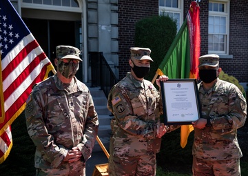 42nd MP Bde. celebrates milestones as they bid farewell to a member of the protector family