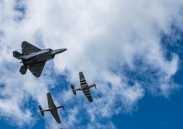 F-35 Demo Team flies at the 2020 New York Air Show