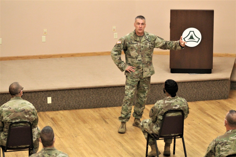 Army Reserve's top enlisted leader visits with troops at Fort McCoy