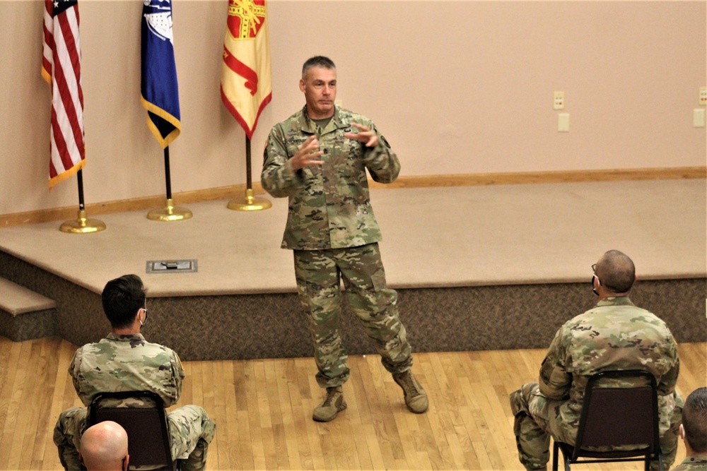 Army Reserve's top enlisted leader visits with troops at Fort McCoy