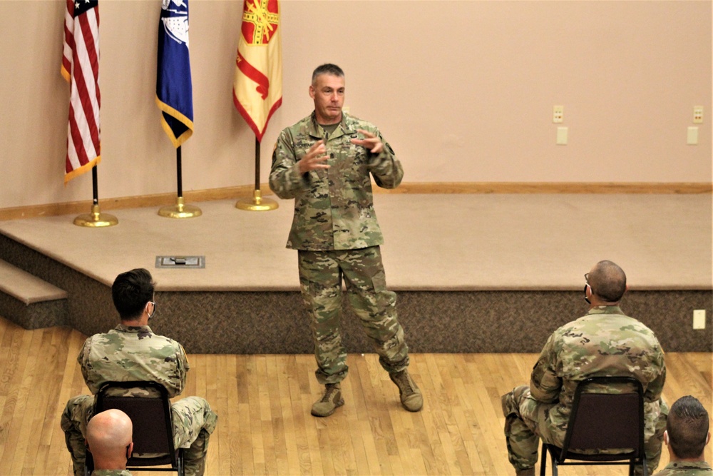 Army Reserve's top enlisted leader visits with troops at Fort McCoy