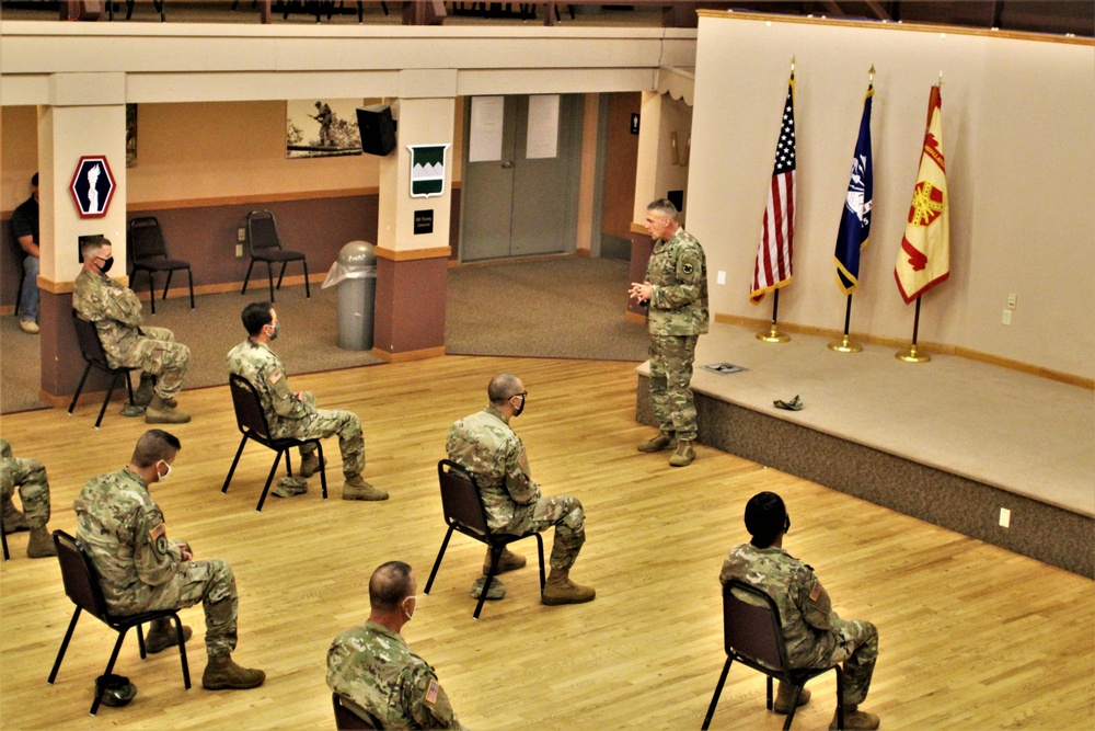 Army Reserve's top enlisted leader visits with troops at Fort McCoy