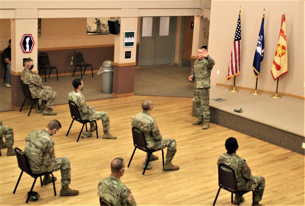 Army Reserve's top enlisted leader visits with troops at Fort McCoy