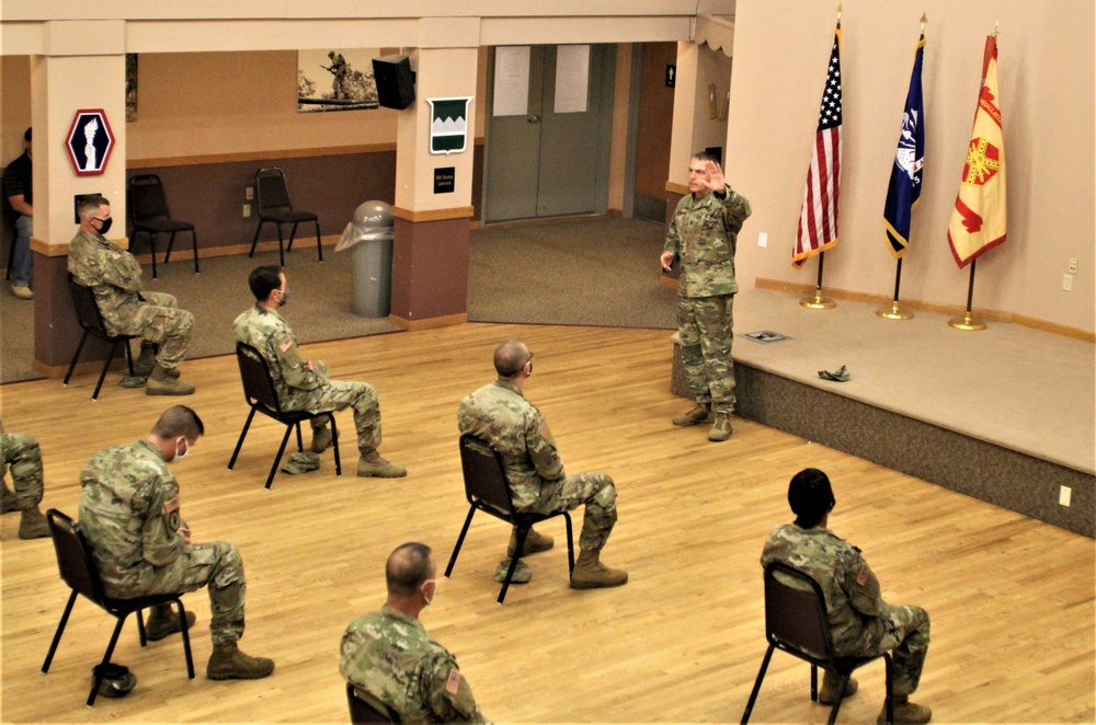 Army Reserve's top enlisted leader visits with troops at Fort McCoy