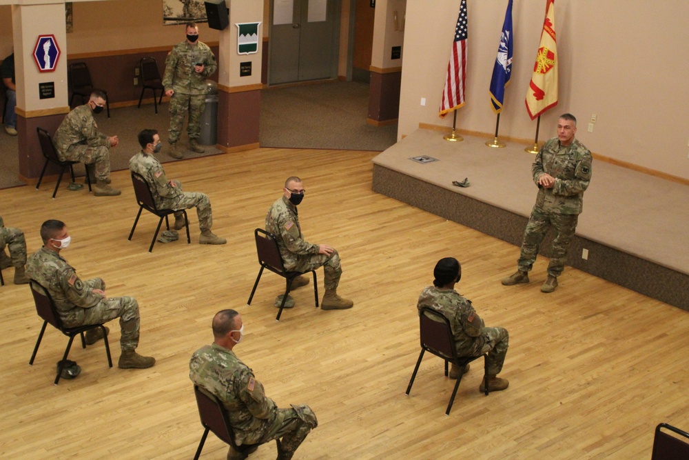 Army Reserve's top enlisted leader visits with troops at Fort McCoy