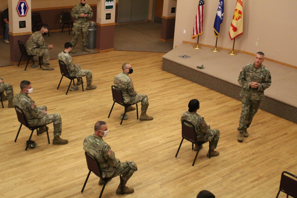 Army Reserve's top enlisted leader visits with troops at Fort McCoy