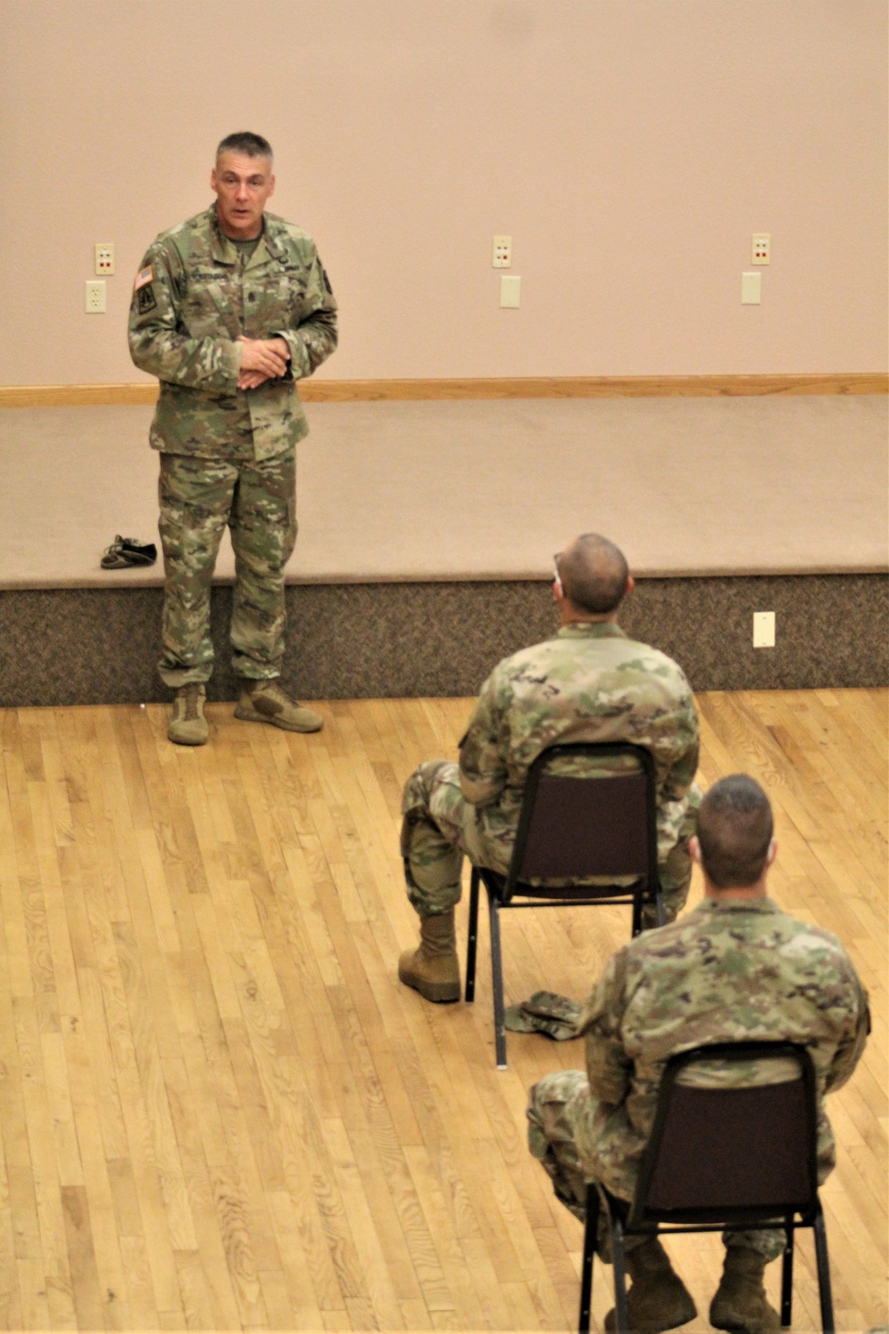 Army Reserve's top enlisted leader visits with troops at Fort McCoy