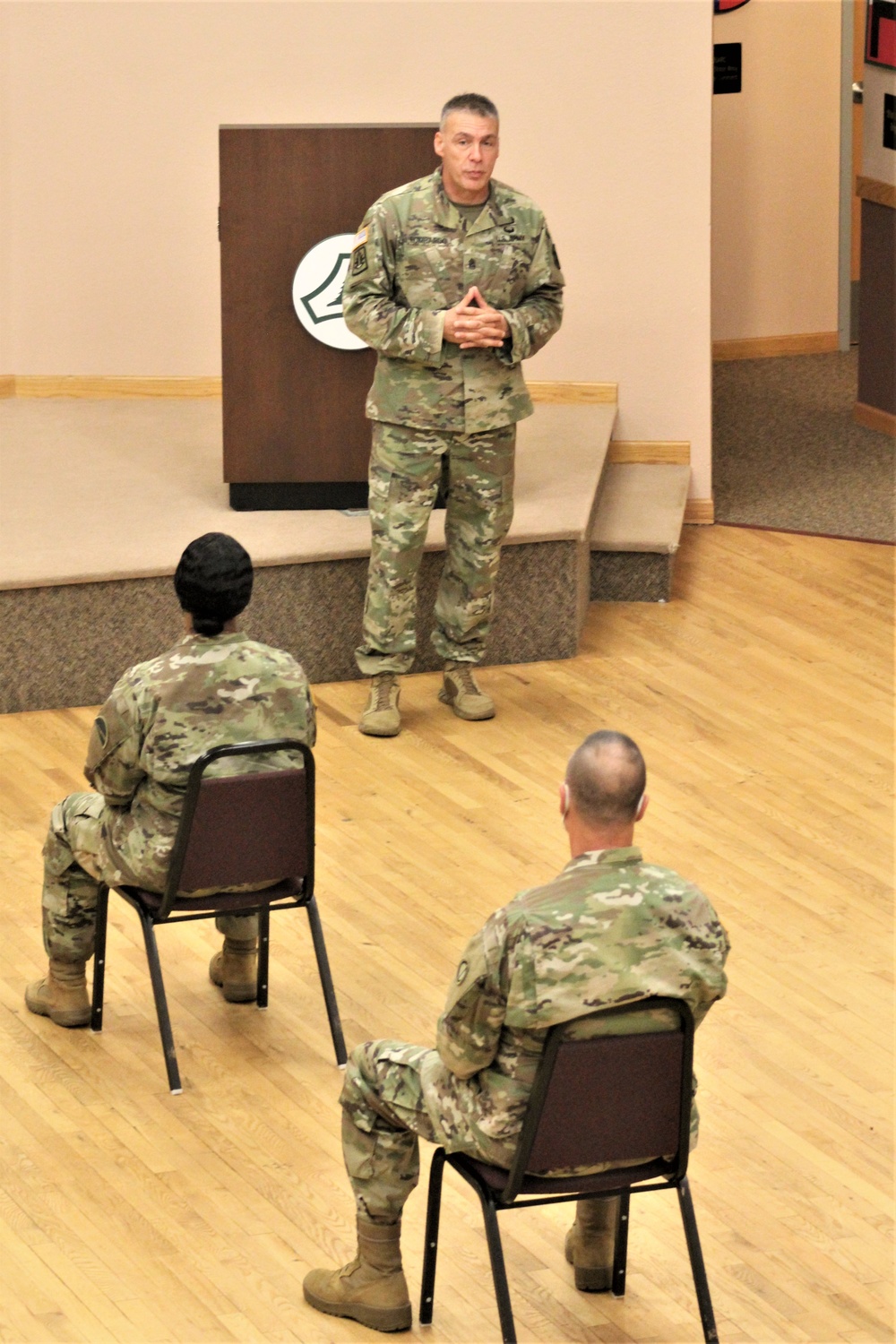 Army Reserve's top enlisted leader visits with troops at Fort McCoy