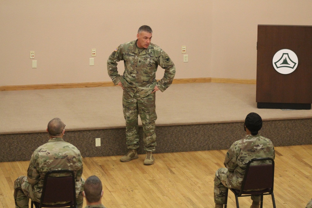 Army Reserve's top enlisted leader visits with troops at Fort McCoy