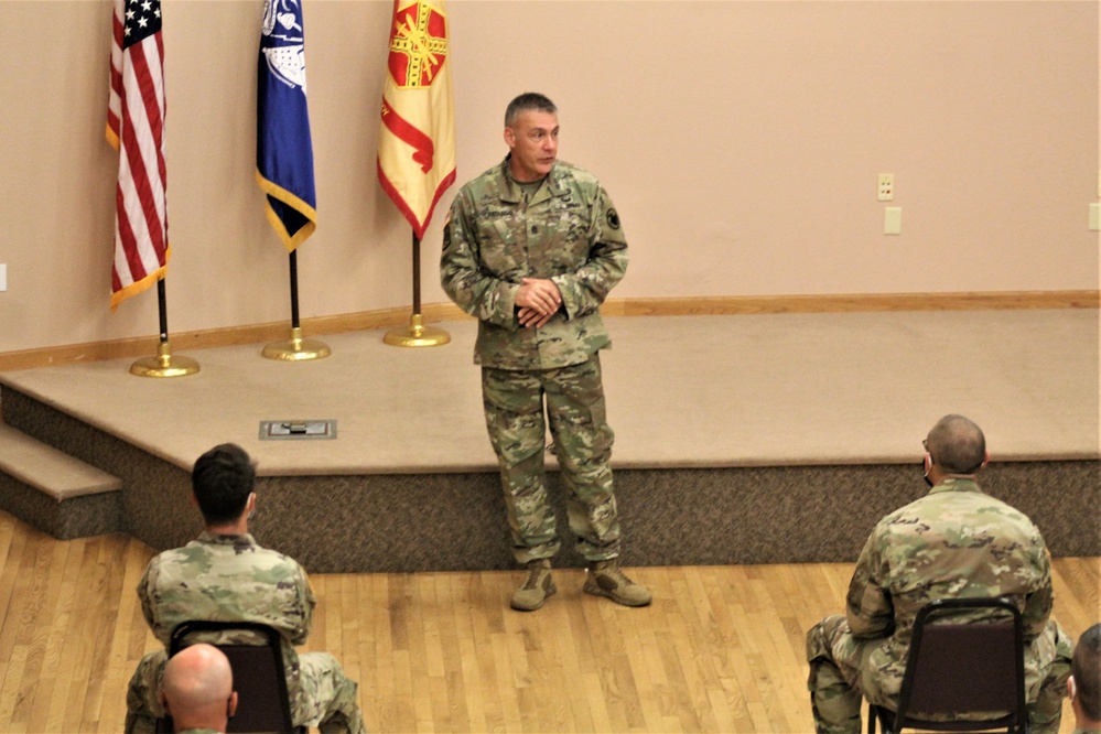 Army Reserve's top enlisted leader visits with troops at Fort McCoy