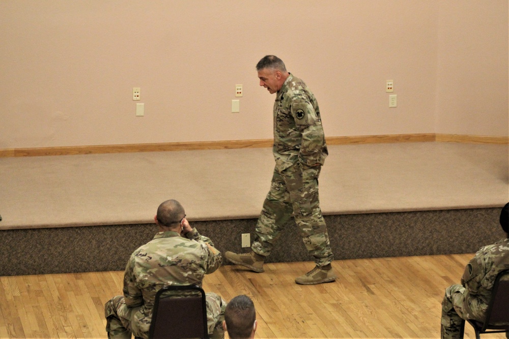 Army Reserve's top enlisted leader visits with troops at Fort McCoy
