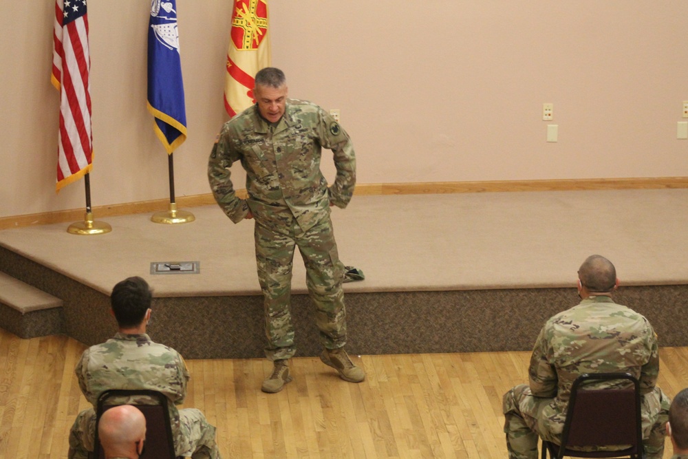 Army Reserve's top enlisted leader visits with troops at Fort McCoy