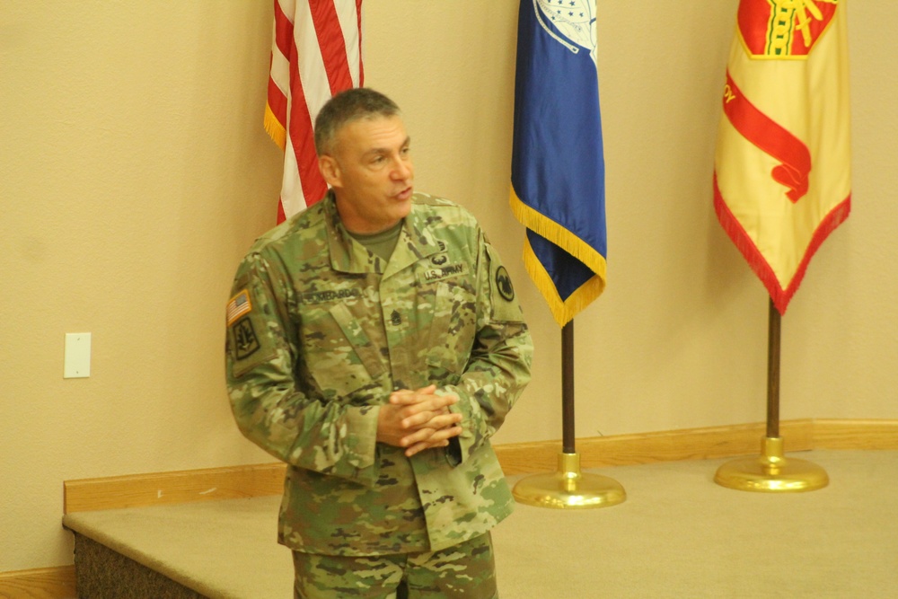 Army Reserve's top enlisted leader visits with troops at Fort McCoy