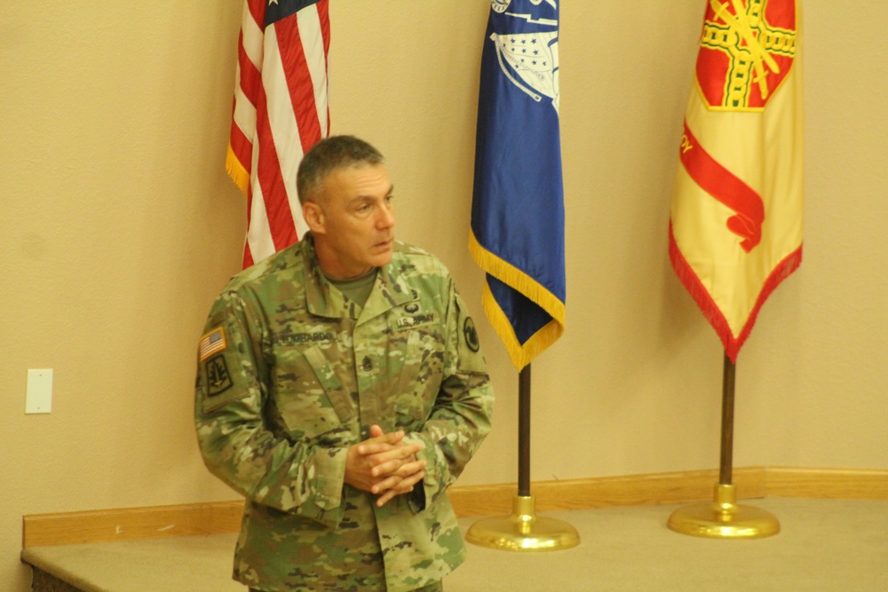 Army Reserve's top enlisted leader visits with troops at Fort McCoy