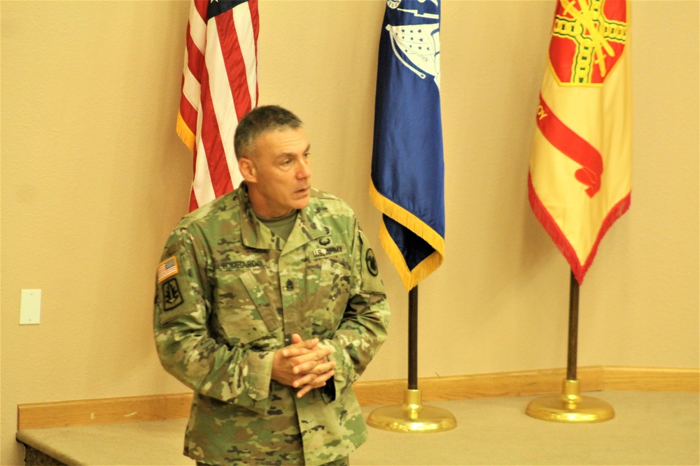 Army Reserve's top enlisted leader visits with troops at Fort McCoy
