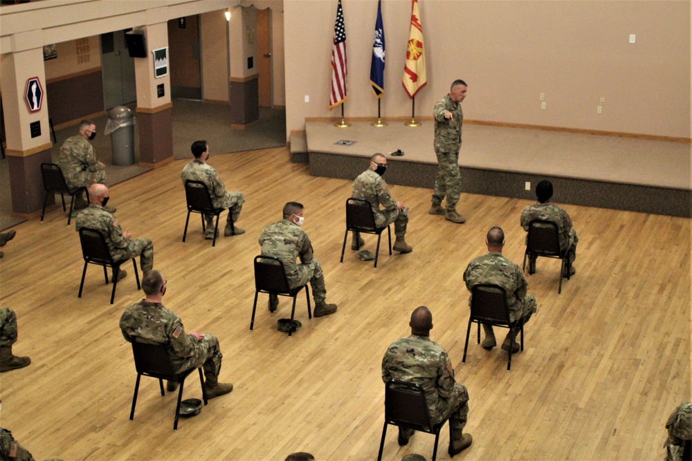 Army Reserve's top enlisted leader visits with troops at Fort McCoy