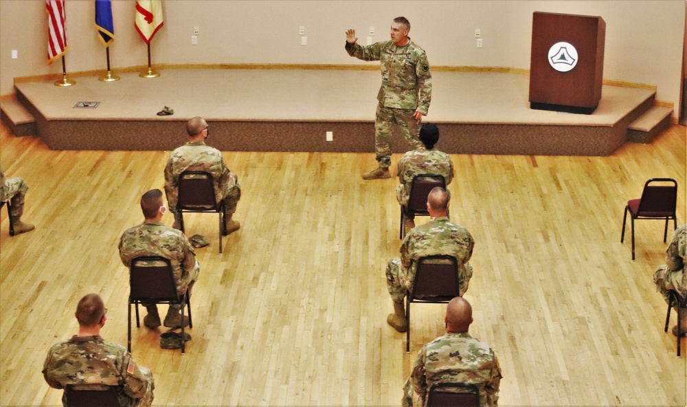 Army Reserve's top enlisted leader visits with troops at Fort McCoy