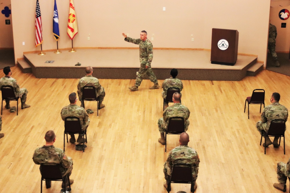 Army Reserve's top enlisted leader visits with troops at Fort McCoy