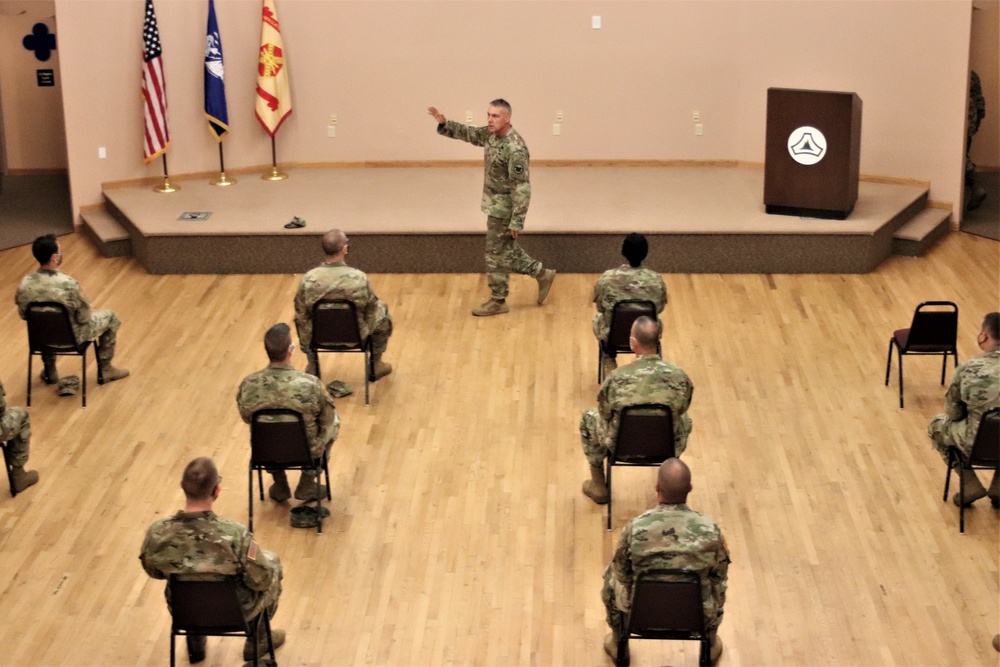 Army Reserve's top enlisted leader visits with troops at Fort McCoy