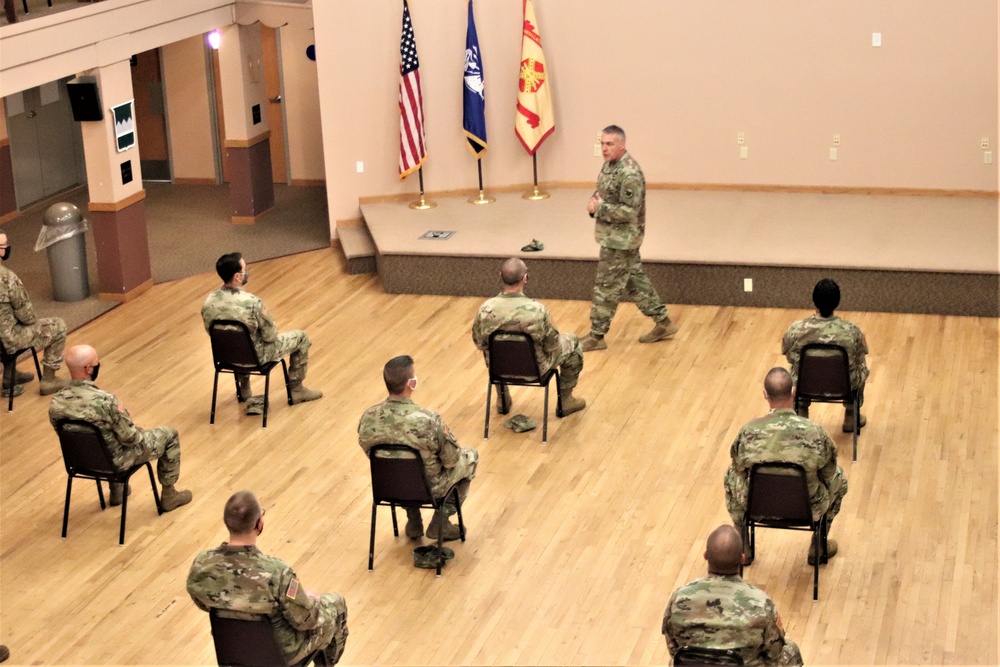 Army Reserve's top enlisted leader visits with troops at Fort McCoy
