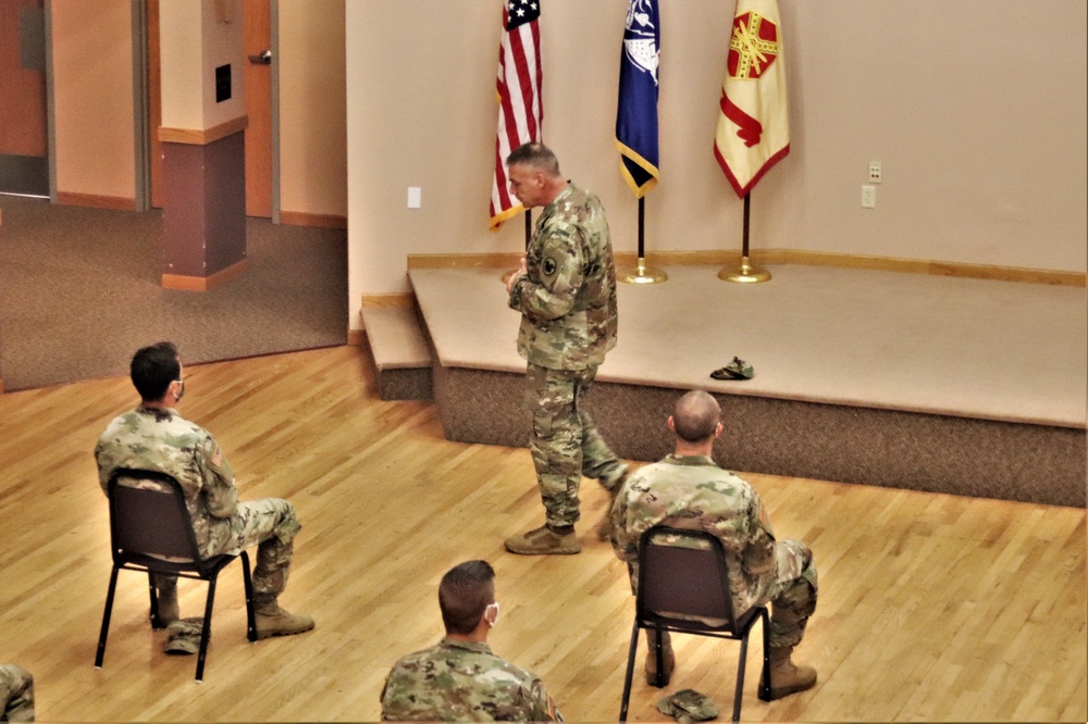 Army Reserve's top enlisted leader visits with troops at Fort McCoy