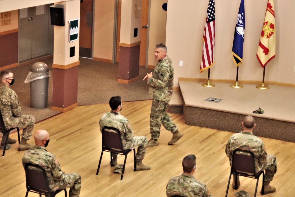 Army Reserve's top enlisted leader visits with troops at Fort McCoy