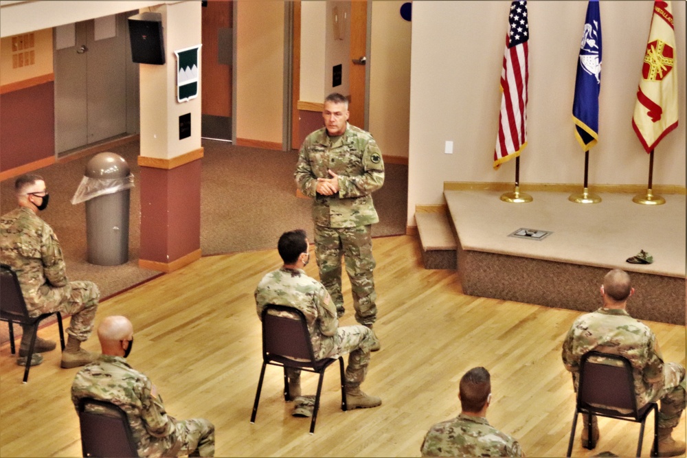 Army Reserve's top enlisted leader visits with troops at Fort McCoy