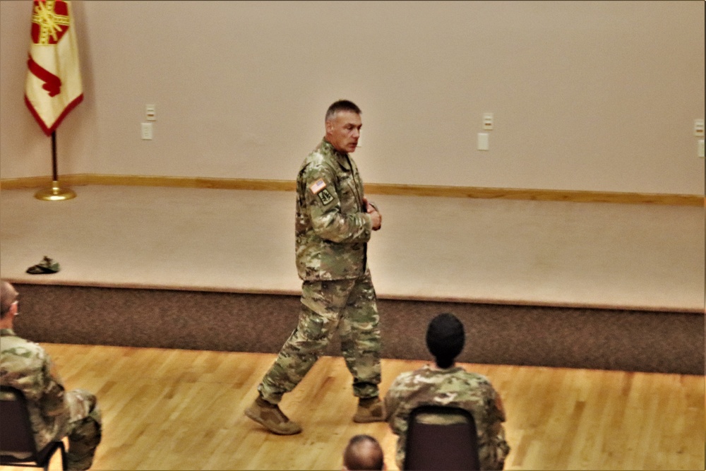 Army Reserve's top enlisted leader visits with troops at Fort McCoy