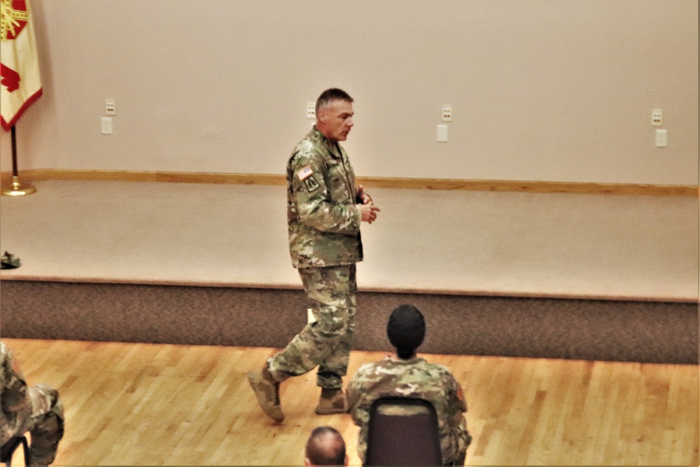 Army Reserve's top enlisted leader visits with troops at Fort McCoy