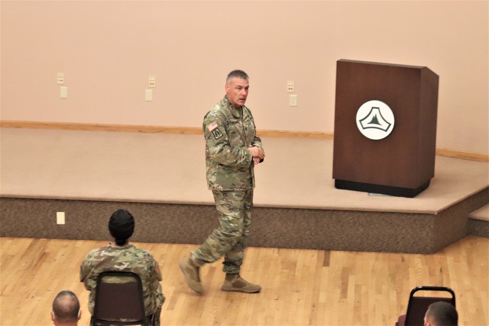 Army Reserve's top enlisted leader visits with troops at Fort McCoy