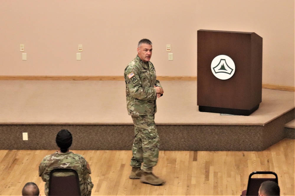 Army Reserve's top enlisted leader visits with troops at Fort McCoy
