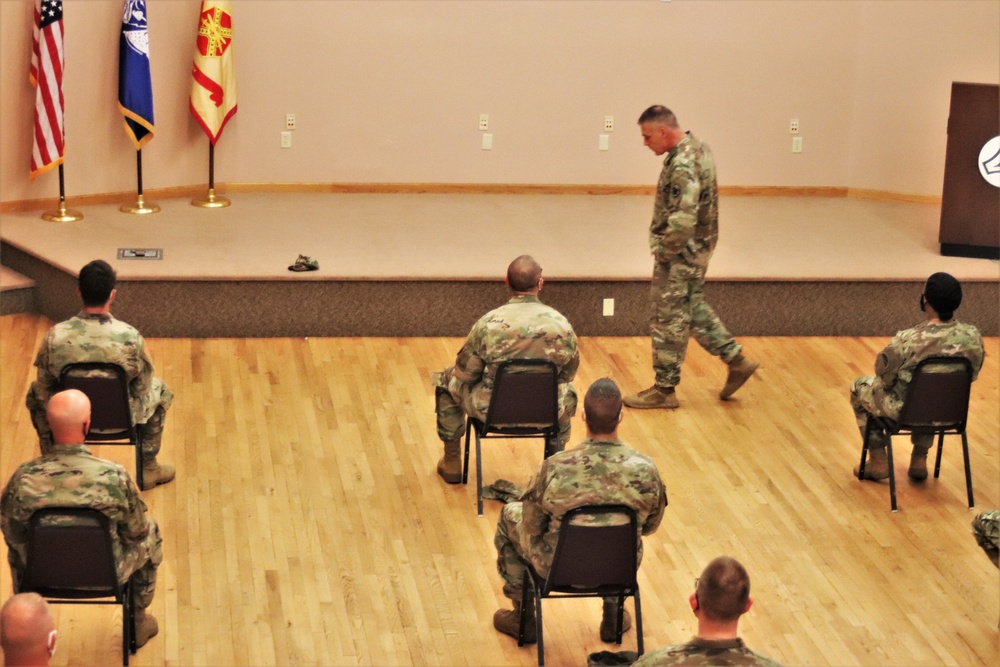 Army Reserve's top enlisted leader visits with troops at Fort McCoy
