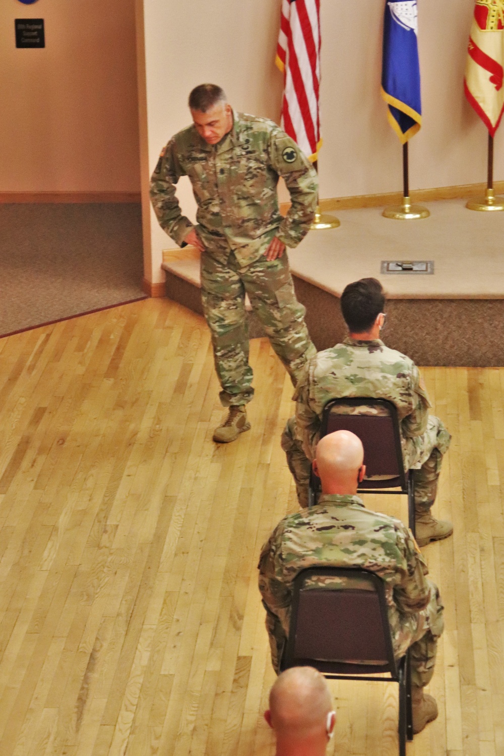 Army Reserve's top enlisted leader visits with troops at Fort McCoy