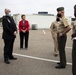 I MEF leaders thank healthcare workers with coins, plaque