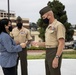 I MEF leaders thank healthcare workers with coins, plaque