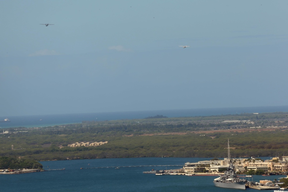 Warbirds Fly Over Pearl Harbor