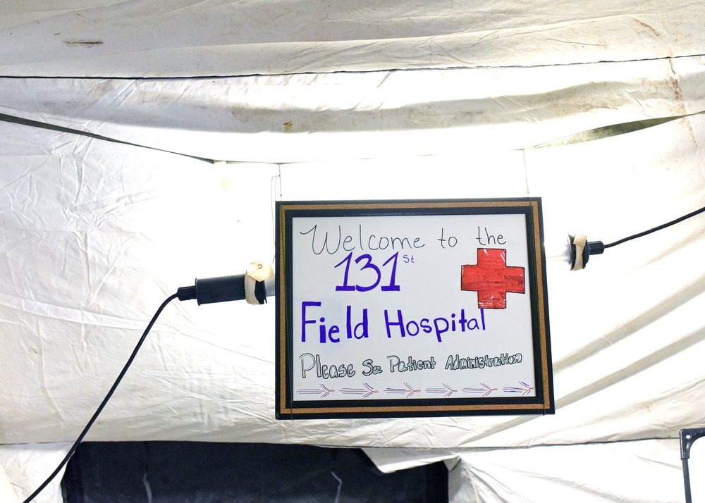 Bliss medical Soldiers tested during field hospital exercise