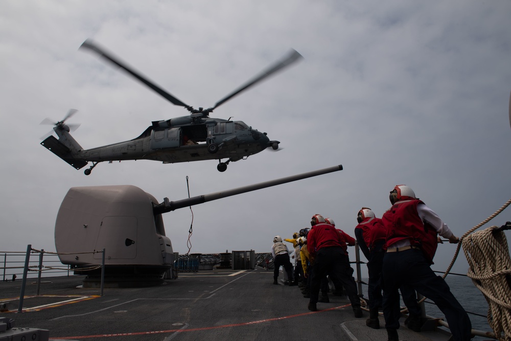 USS Princeton, USNS Matthew Perry conduct RAS