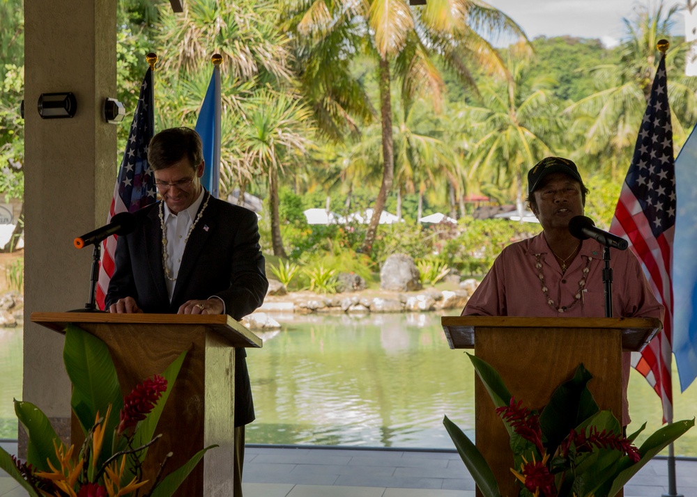 US SECDEF First-Ever Visit to Palau